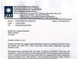 Alasan PAN Instruksikan Kader Gelar Nobar Hanum & Rangga