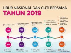 Tanggal Merah 2019: 16 Hari Libur Nasional, 4 Hari Cuti Bersama