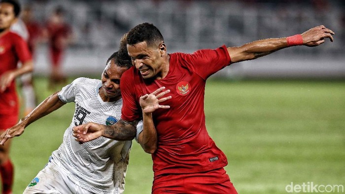 Timnas Indonesia mengalahkan Timor Leste di lanjutan Grup B Piala AFF 2018 yang berlangsung di SUGBK, Jakarta. Ketinggalan lebih dulu, Indonesia menang 3-1.