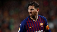 Lionel Messi bikin dua gol saat Barcelona kalah dari Real Betis di akhir pekan kemarin. Dua gol itu membuat Messi kini sudah sembilan kali menjebol gawang lawan-lawan Barca. (Albert Gea/Reuters)