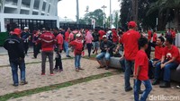 Stadion Utama Gelora Bung Karno tampak sepi jelang pertandingan lanjutan Grup B Piala AFF 2018.