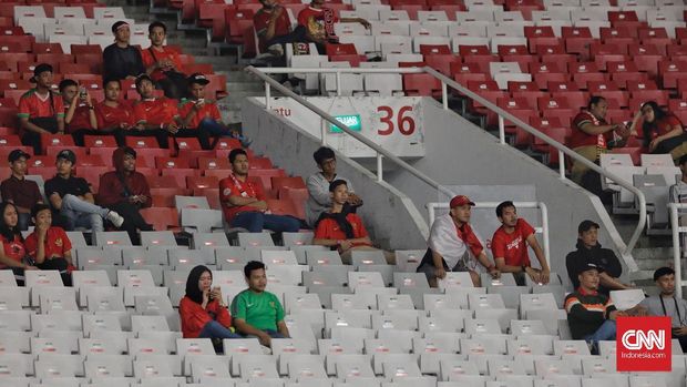 Laga Timnas Indonesia vs Timor Leste sepi penonton.