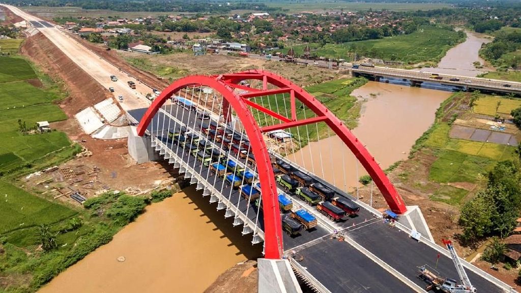Rampung, Jembatan Kalikuto Diuji Beban 36 Truk Rampung, Jembatan Kalikuto Diuji Beban 36 Truk