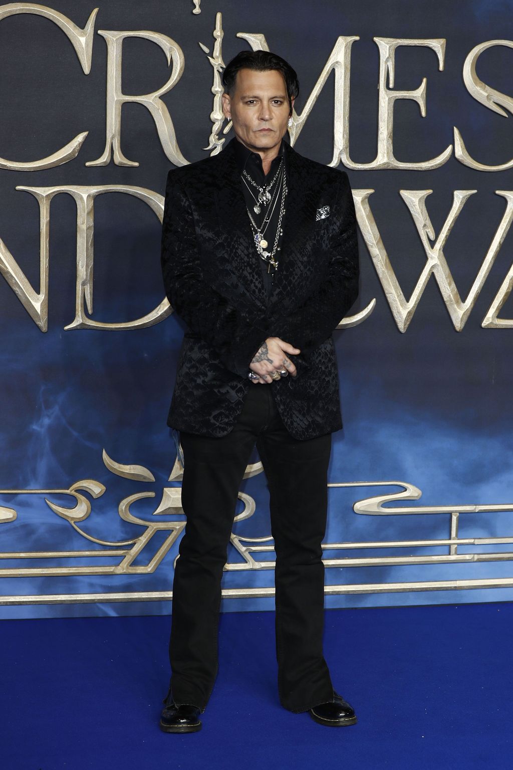 LONDON, ENGLAND - NOVEMBER 13: Johnny Depp attends the UK Premiere of 