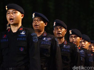 Brimob Peringati HUT Ke-73 dengan Sederhana
