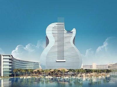 6 Desain Bangunan Unik Mirip Benda Sehari-hari, Bentuknya Gitar-Kloset