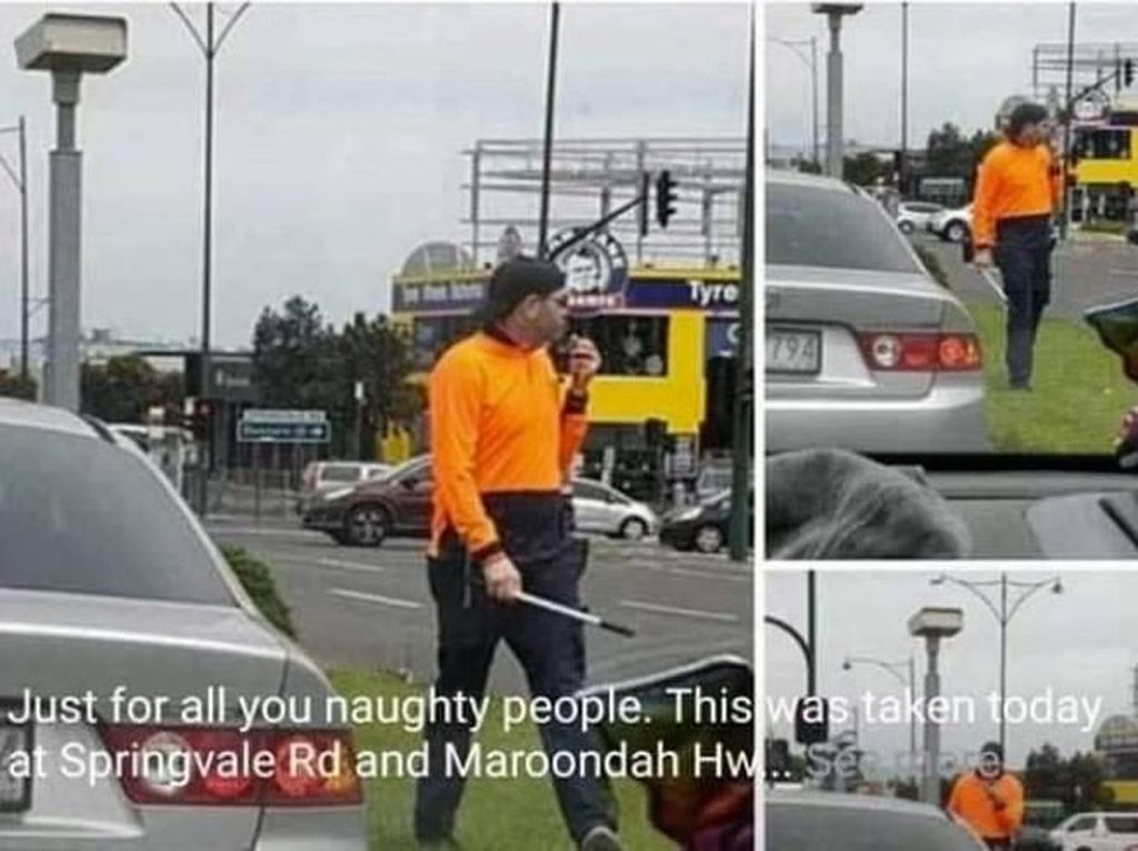 Nyamar Jadi Tukang Lap Kaca, Polisi Tilang Sopir yang Main HP Nyamar Jadi Tukang Lap Kaca, Polisi Tilang Sopir yang Main HP