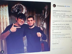 Tampil Bareng Nurmagomedov, Andre Taulany Bikin Ngakak