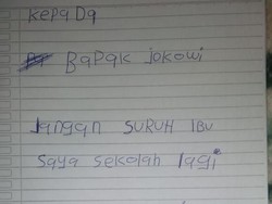 Anak Nuril Tulis Pesan ke Jokowi: Jangan Suruh Ibu Sekolah Lagi