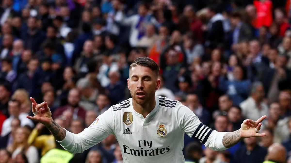 Sergio Ramos dilaporkan memakai doping pada final Liga Champions 2017 (Juan Medina/Reuters)