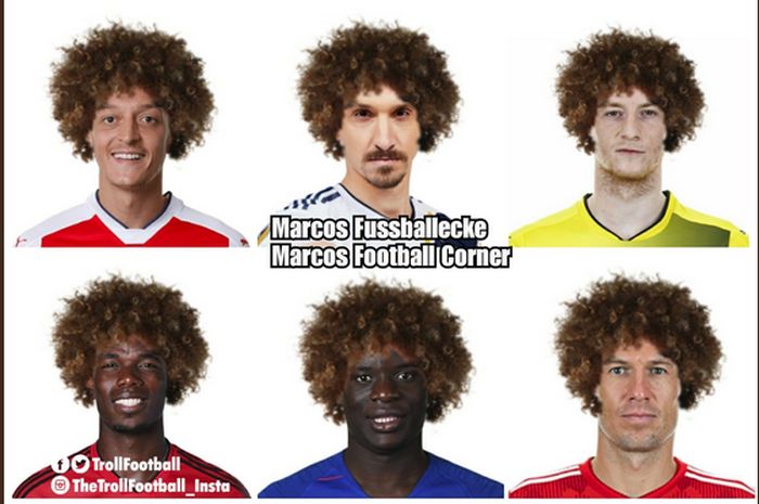 Meme lucu Marouane Fellaini (ist.) Meme lucu Marouane Fellaini (ist.)