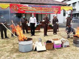 Barang Bukti Puluhan Juta Rupiah Dimusnahkan Kejari Pasuruan