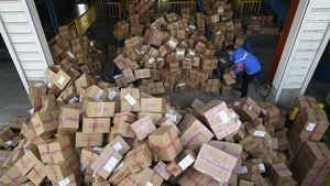 Penampakan 1 Miliar Parsel di China Pasca Pesta Belanja Online