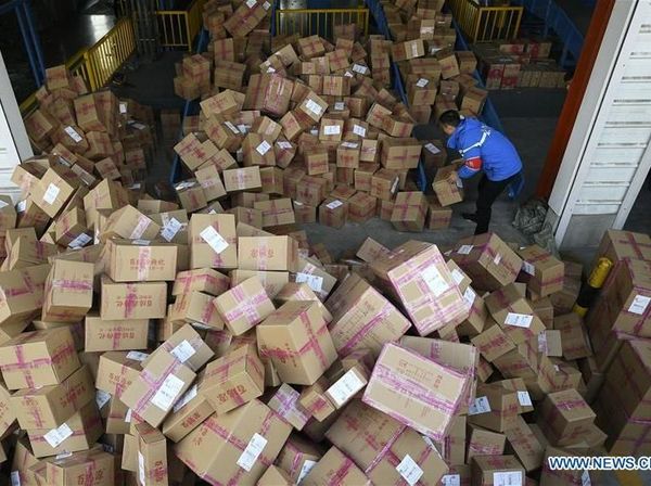 Penampakan 1 Miliar Parsel di China Pasca Pesta Belanja Online