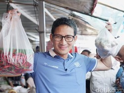 Sandiaga Belanja Rp 65 Ribu di Pasar Stan Sleman, Dapat Apa Saja?