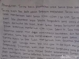 Tulis Surat untuk Polisi Setelah Lulus Ujian SIM, Ini Kata Wisely