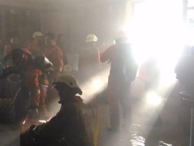 Foto-foto Kebakaran Ruang Fitness Kementerian Pertahanan