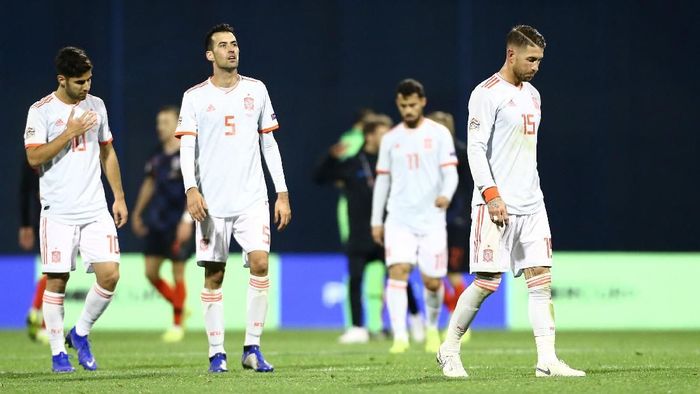Spanyol kalah 2-3 dari Kroasia. (Foto: Antonio Bronic/Reuters) Spanyol kalah 2-3 dari Kroasia. (Foto: Antonio Bronic/Reuters)