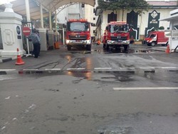 Kantor Kemhan yang Terbakar Ruang Fitnes