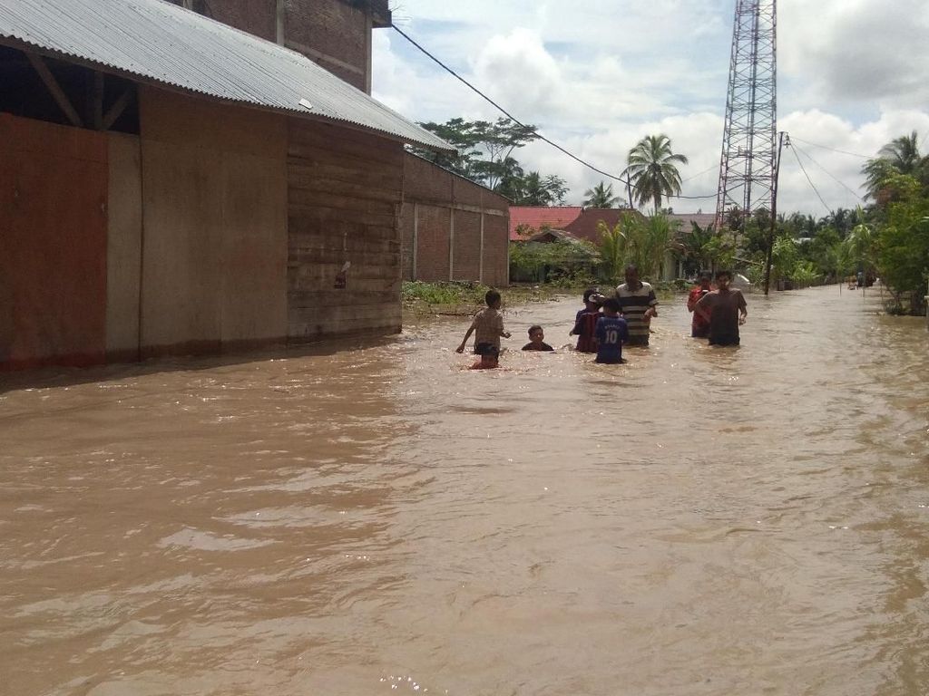 Ratusan Rumah di Aceh Utara Kebanjiran, Warga Mengungsi