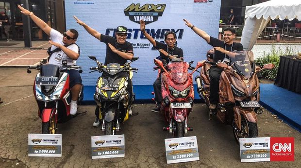 Pemenang tahap pertama CustoMaxi Yamaha 2018.