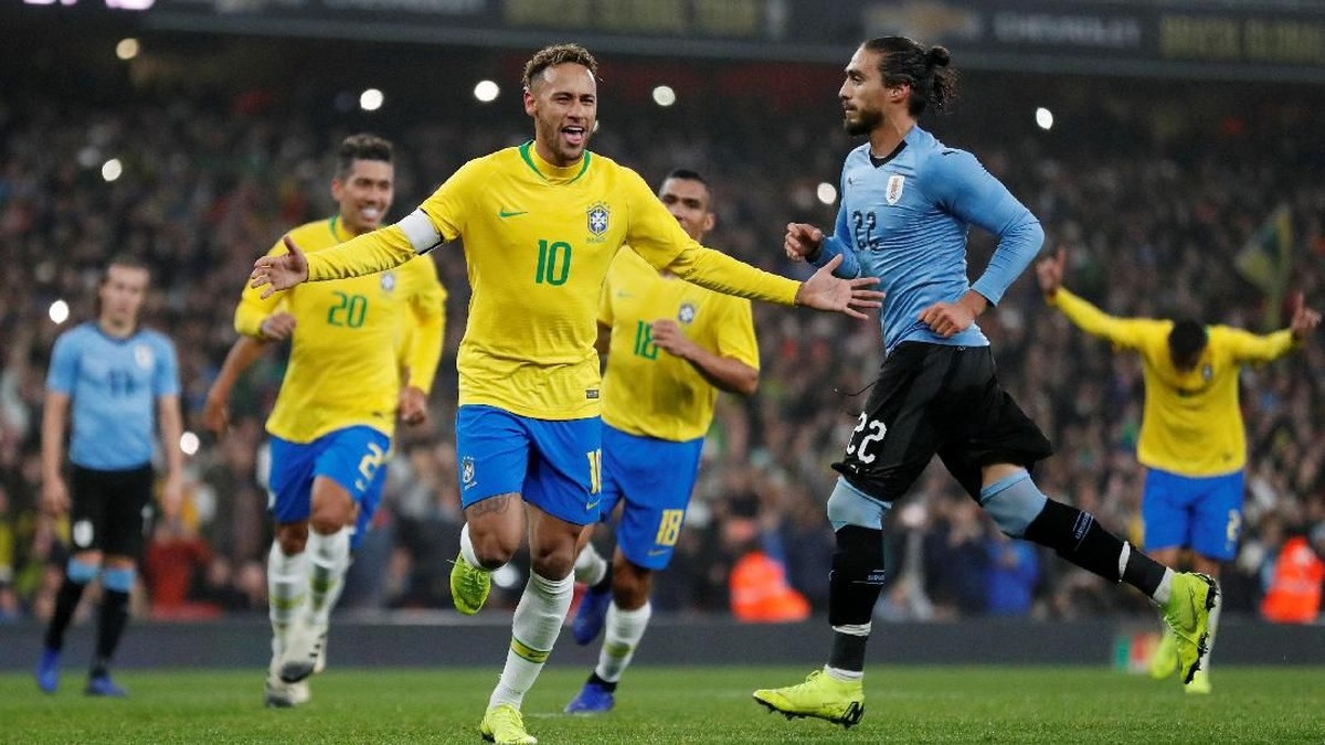Link Live Streaming Uruguay Vs Brasil (Foto: Peter Cziborra/Reuters)