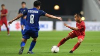Ini merupakan kekalahan kedua Indonesia di Grup B setelah di laga pertama takluk di markas Singapura. Dengan tiga poin, Indonesia ada di peringkat empat klasemen. Foto: ANTARA FOTO/Akbar Nugroho Gumay/kye