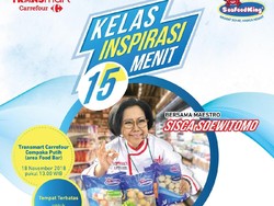 Besok Bu Sisca Buka Kelas Masak Gratis di Transmart Carrefour