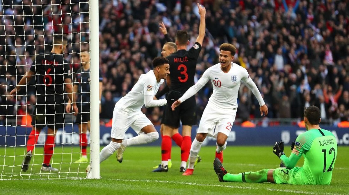 Inggris menang 2-1 atas Kroasia. (Foto: Catherine Ivill/Getty Images)