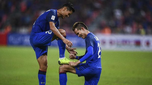 Thailand berhasil menghancurkan lini pertahanan Timnas Indonesia.