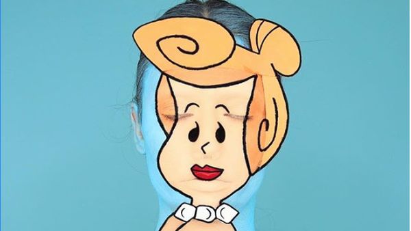 Keren! Selebgram Jago Makeup Ini Menjelma Jadi Kartun