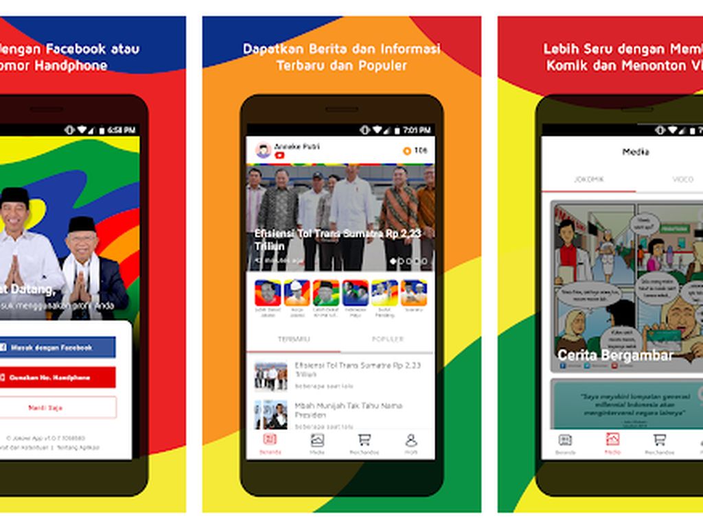 Aplikasi Jokowi Jadi Trending di Play Store Aplikasi Jokowi Jadi Trending di Play Store