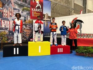 Juara! Bocah Solo Ini Raih Medali Emas Karate Internasional di Belgia Juara! Bocah Solo Ini Raih Medali Emas Karate Internasional di Belgia