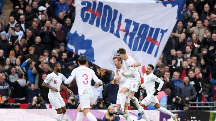 Inggris lolos ke semifinal UEFA Nations League 2018/2019 bersama tiga tim lainnya. (Foto: Laurence Griffiths/Getty Images) Inggris lolos ke semifinal UEFA Nations League 2018/2019 bersama tiga tim lainnya. (Foto: Laurence Griffiths/Getty Images)