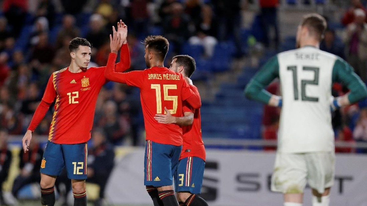 Spanyol menang 1-0 atas Bosnia Herzegovina. (Foto: Santiago Ferrero/Reuters)