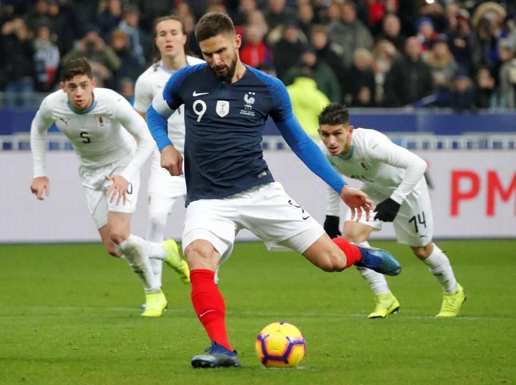 Hasil Laga Uji Coba: Penalti Giroud Menangkan Prancis Atas Uruguay Hasil Laga Uji Coba: Penalti Giroud Menangkan Prancis Atas Uruguay