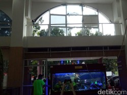 Diterpa Hujan Deras, Kaca-kaca di RS Mulia Bogor Pecah