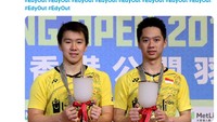Kevin Sanjaya Sukamuljo/Marcus Fernaldi Gideon yang konsisten mengharumkan nama Indonesia di level internasional dijadikan antonim PSSI yang telah membaut Timnas Indonesia tak kemana-mana. (Twitter)
