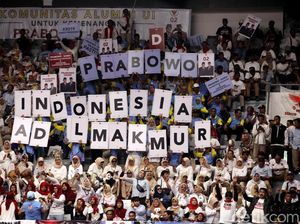 PBB Ikut Pembekalan Relawan, Prabowo: Kalau Nggak Hadir Kebangetan