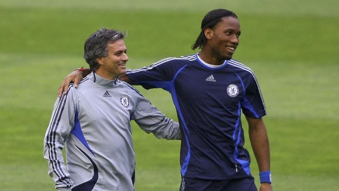 didier drogba & mourinho