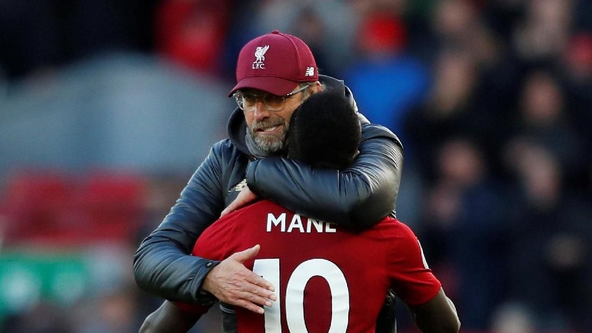 Juergen Klopp senang Sadio Mane memperpanjang kontraknya di Liverpool (Lee Smith/REUTERS)
