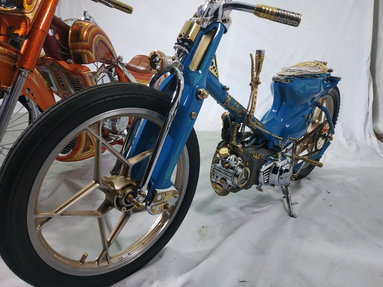 Motor Modifikasi Tunggangan Raja Salman. Foto: AHM Motor Modifikasi Tunggangan Raja Salman. Foto: AHM