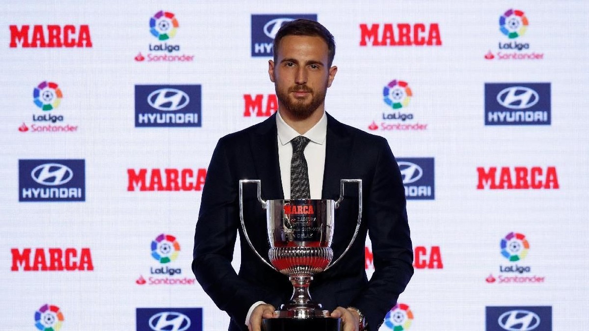 Jan Oblak sulit dijebol di Wanda Metropolitano sepanjang 2018. (Foto: Albert Gea/REUTERS)