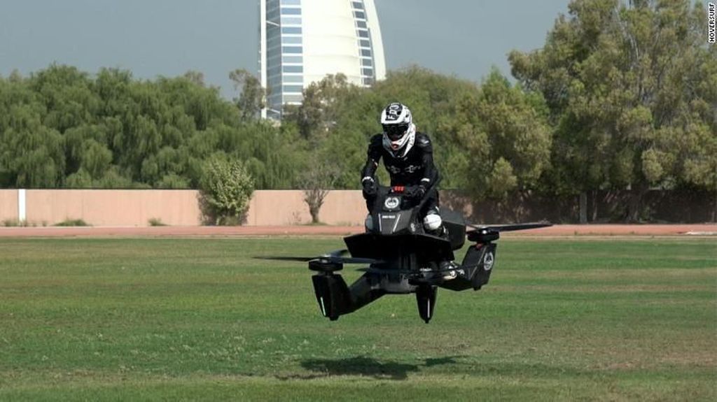 Motor Terbang untuk Patroli Polisi Dubai