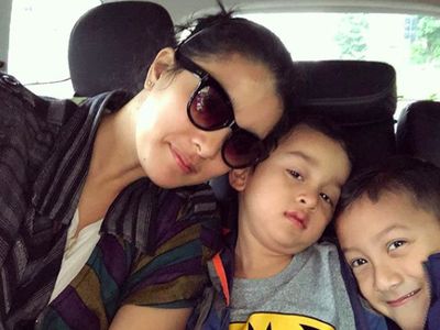 Momen Manis Marcella Zalianty Bersama Kedua Putranya