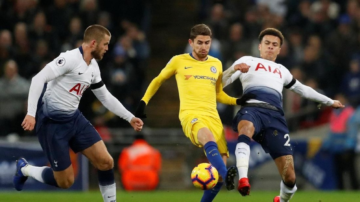 Spurs sukses mematikan Jorginho dan Chelsea pun kalah (Matthew Childs/Reuters)