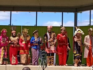 Serunya WNI Peserta AIYEP Tampilkan Budaya Indonesia di Australia