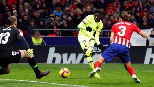 Dembele selamatkan Barcelona dari kekalahan.