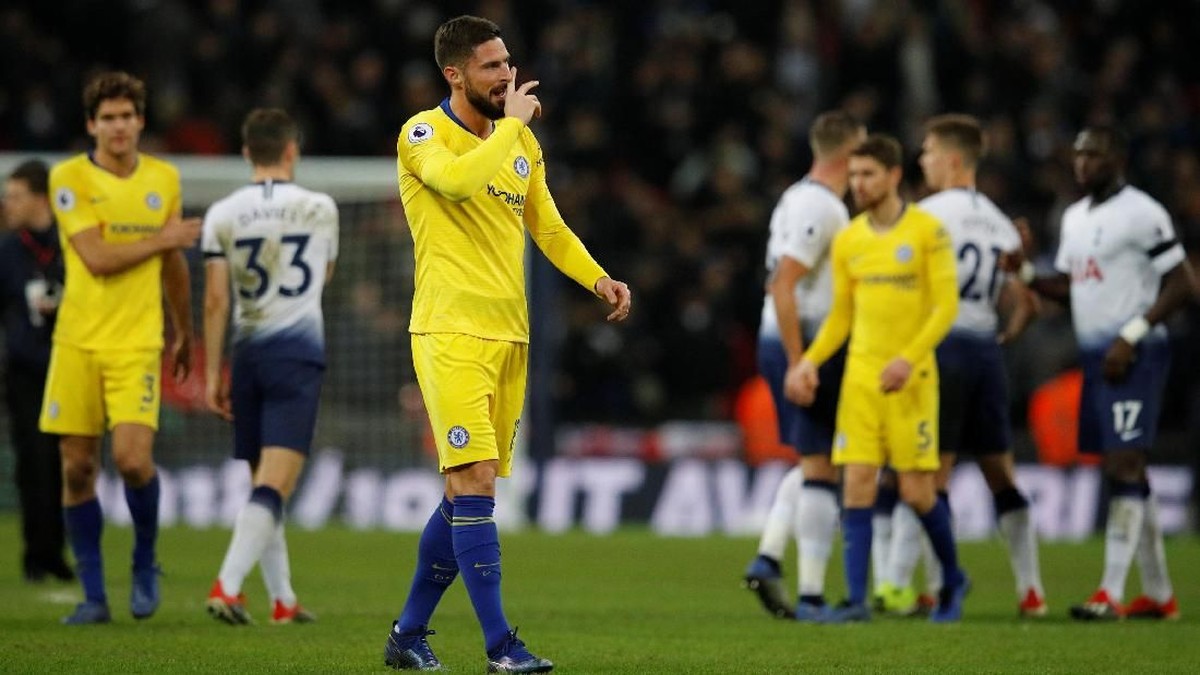 Chelsea menelan kekalahan pertamanya di Premier League musim ini usai ditaklukkan Tottenham Hotspur (Foto: Phil Noble/Reuters)