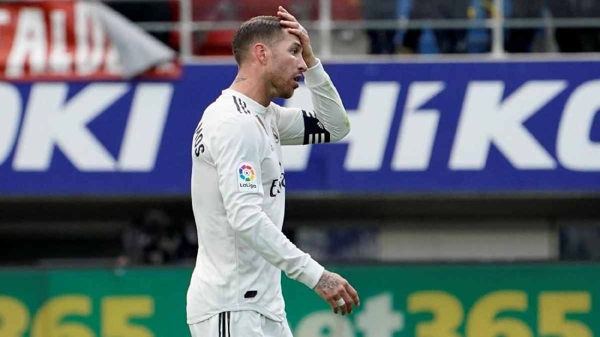 Pemain Real Madrid, Sergio Ramos. (Foto: Vincent West/Reuters)